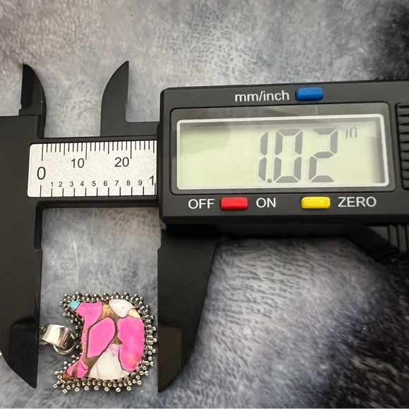 ❤️ Kingman Cotton Candy Turquoise Kitty Cat Western 925 Pendant 17” Necklace - Picture 11 of 13